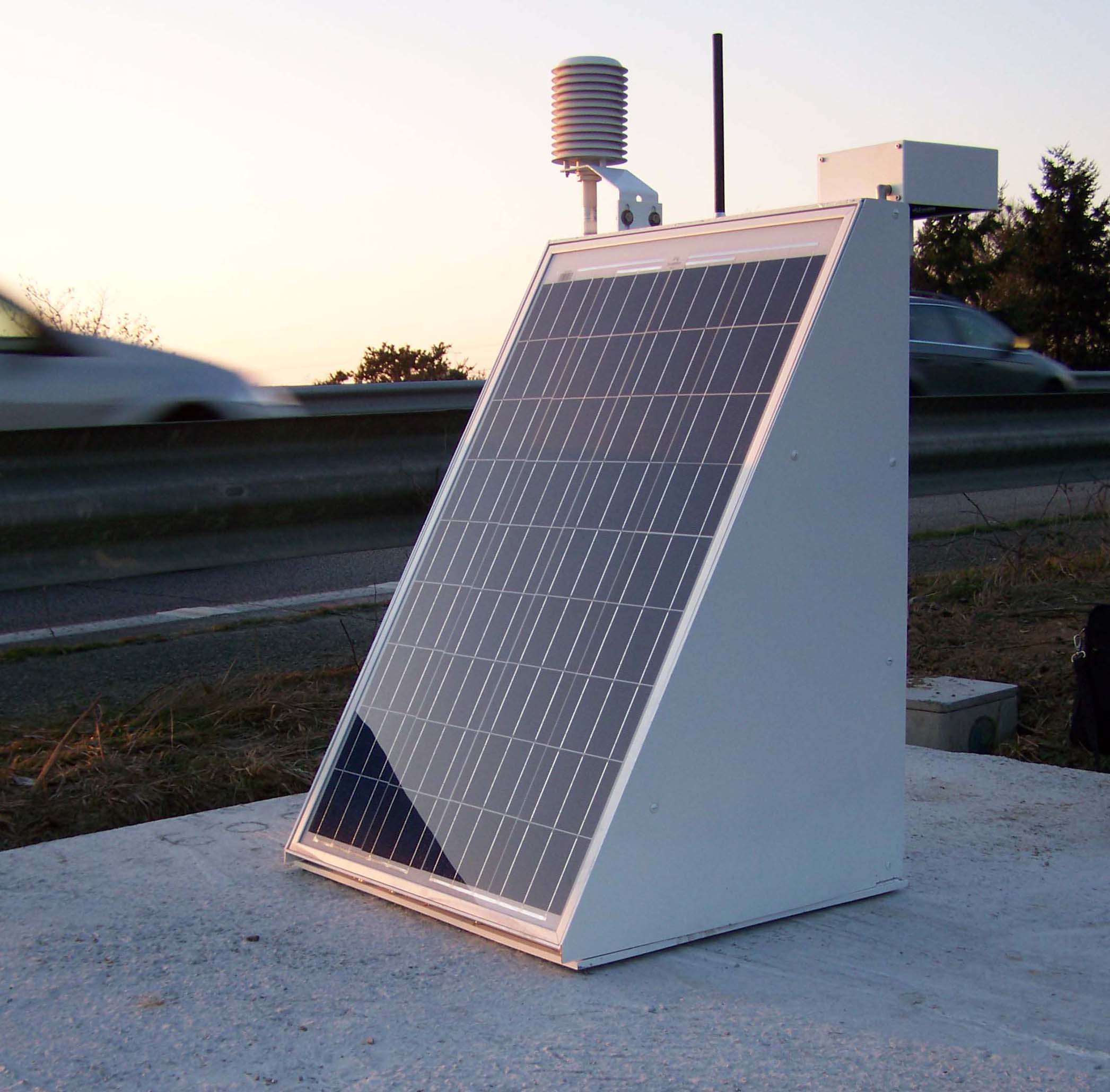 road weather station solar