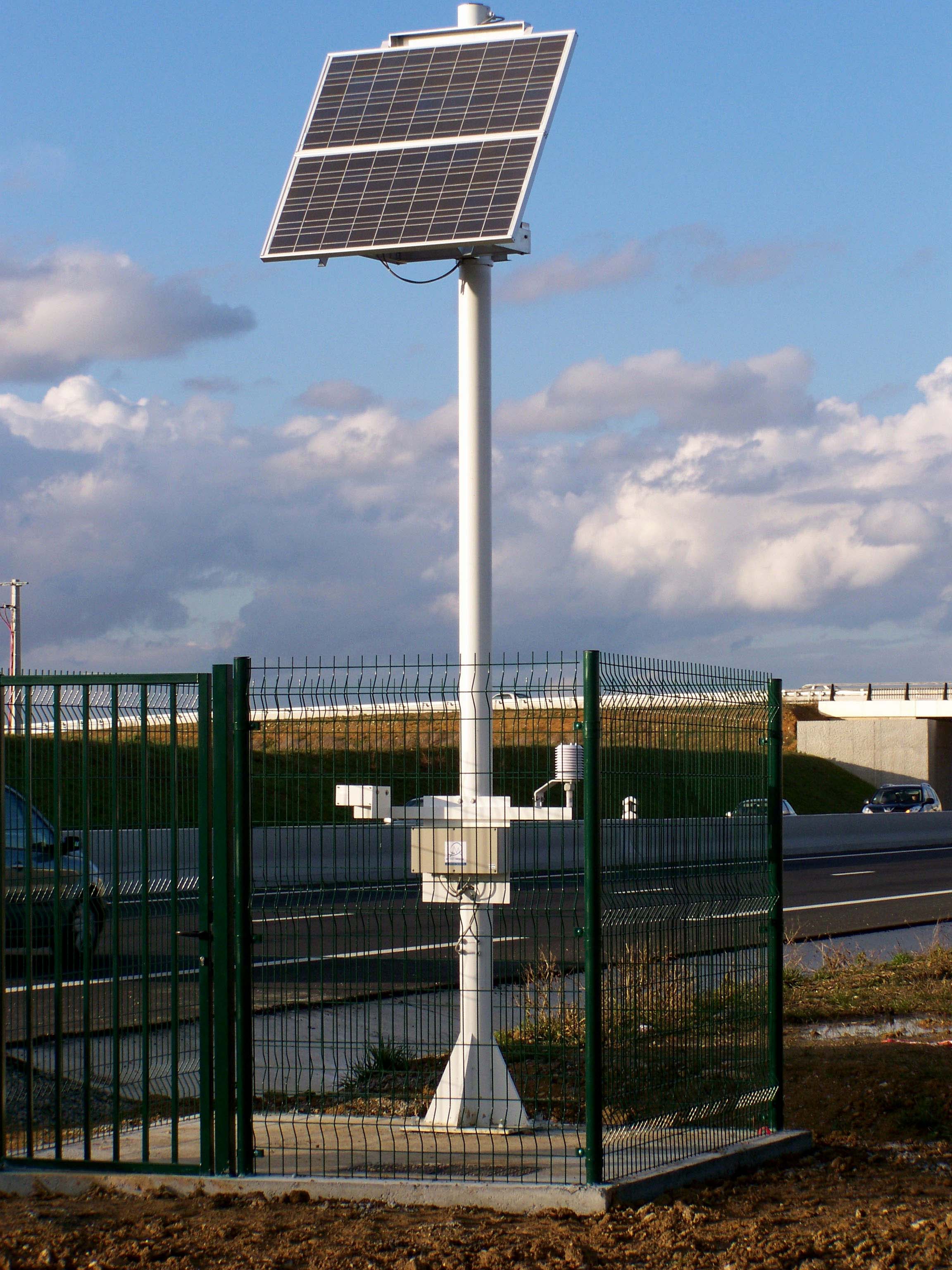 road weather station solar