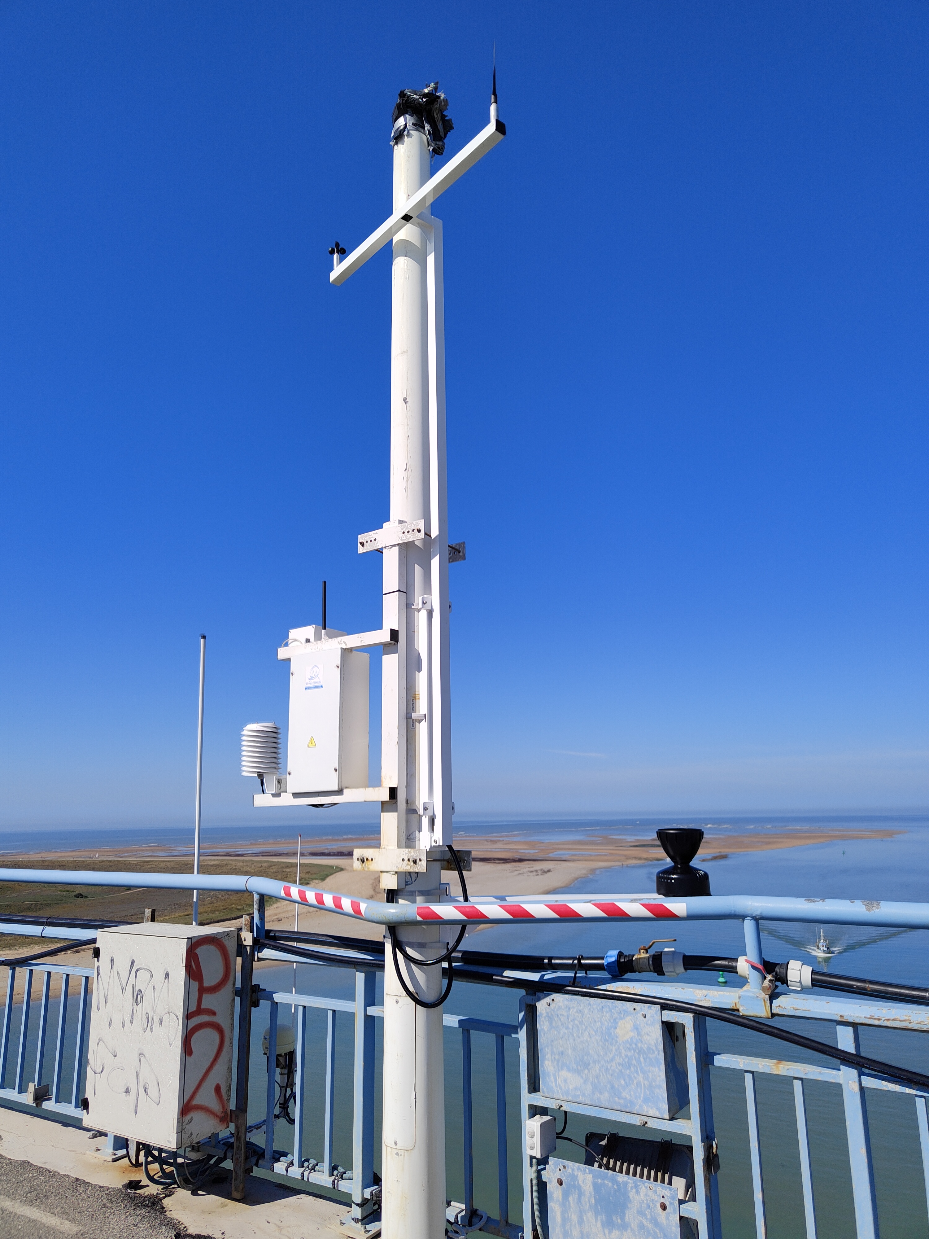 Bridge weather station road sensor