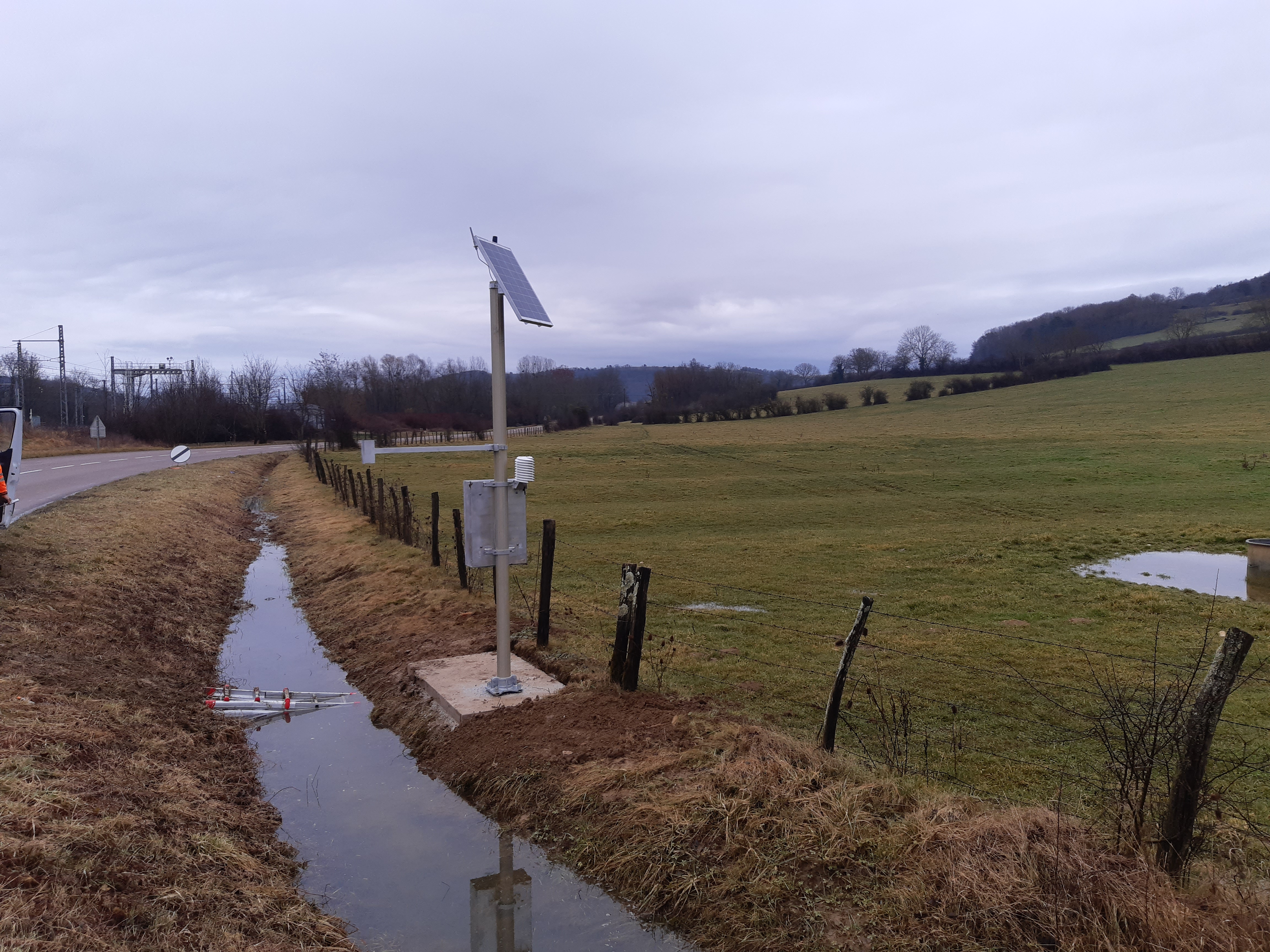 water level flow station meteo hydrologique